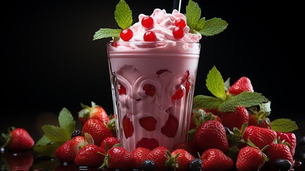Vanilla / Strawberry Milk Shake